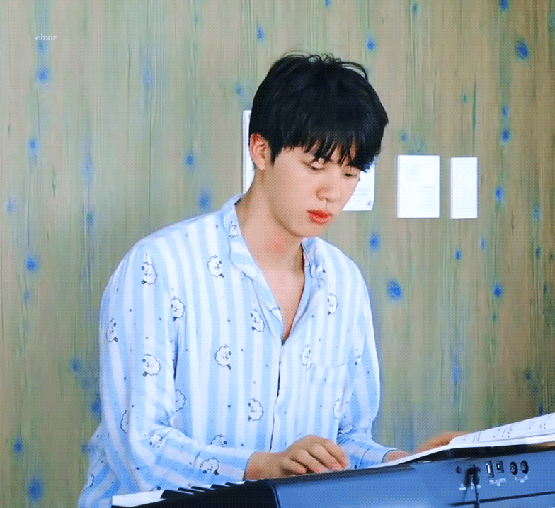 BTS. Jin in pajama.