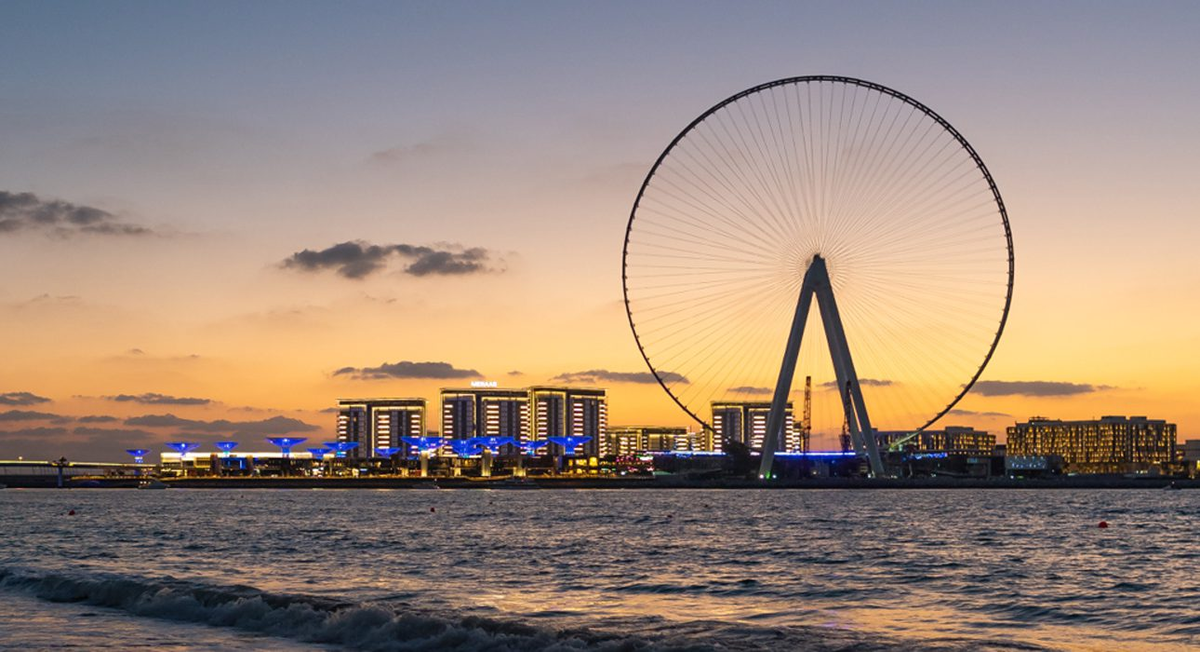 Колесо в дубае. Колесо обозрения Дубай Ain Dubai. Bluewater Island Дубай. Blue Waters Дубай. Дубай Марина колесо обозрения.