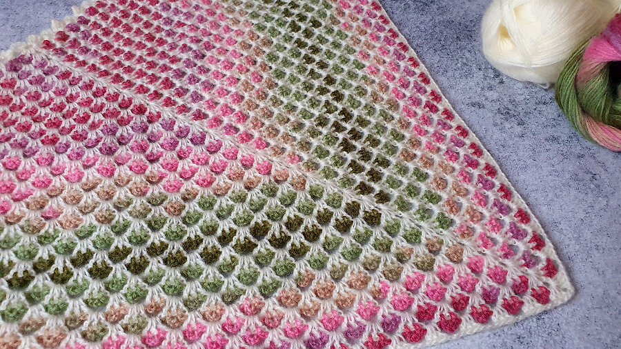 шаль крючком