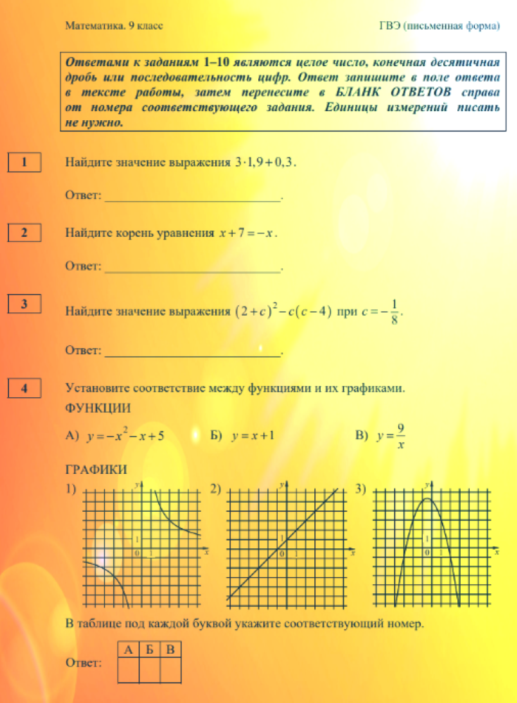 Сочинения гвэ 9 класс образцы