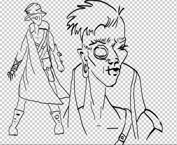 только лайн персонажа