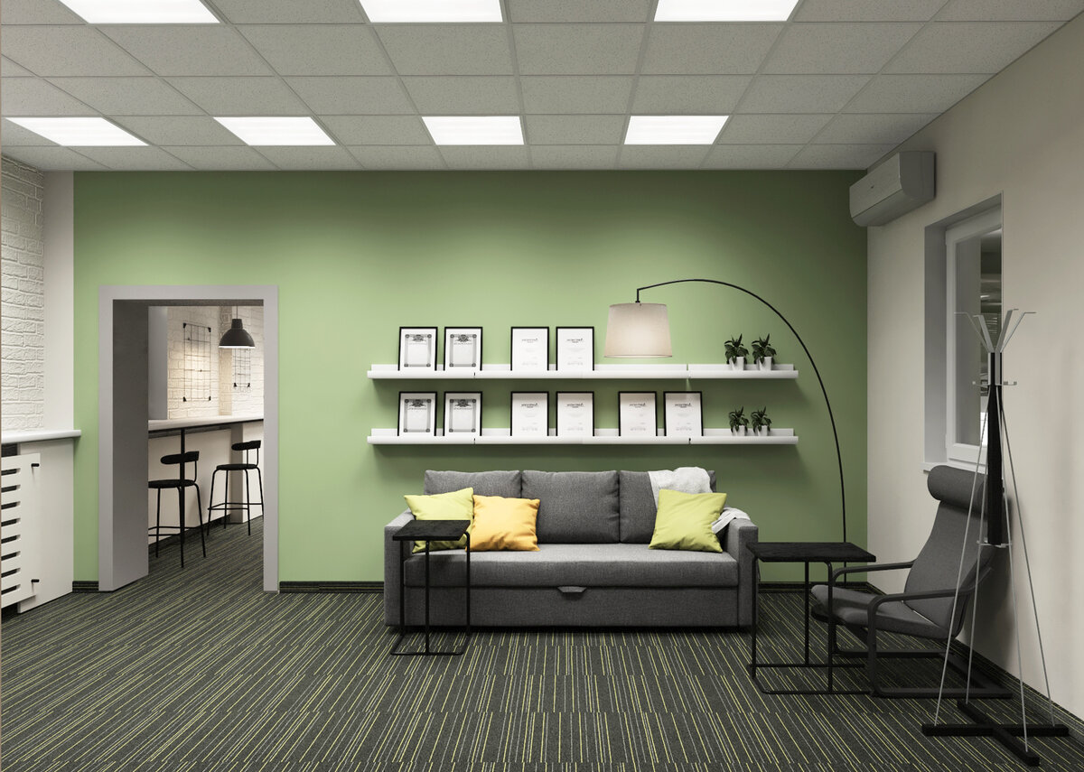 Офис ТД "Теплоотдача".Проект выполнен dsgn.tmn.