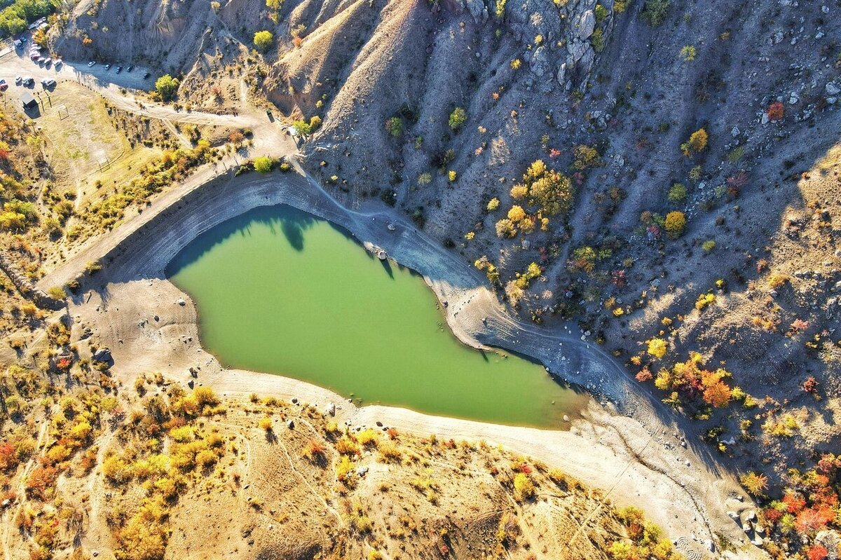 Озеро Панагия Крым с высоты,  Вячеслав Халин 