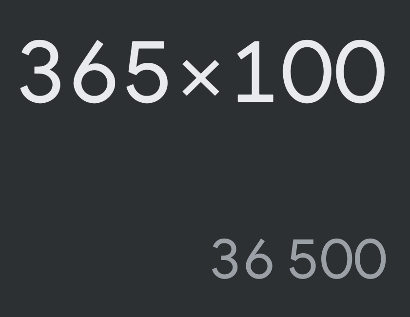 Если откладывать каждый день по 100 рублей, то будет такая сумма