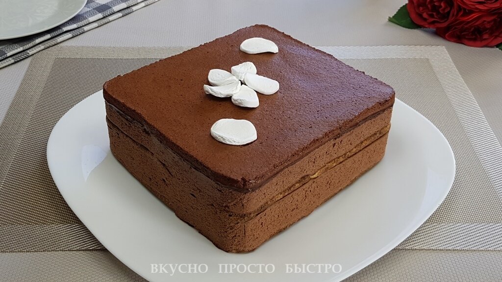 Шоколадный торт маршмеллоу – рецепт на канале Вкусно Просто Быстро