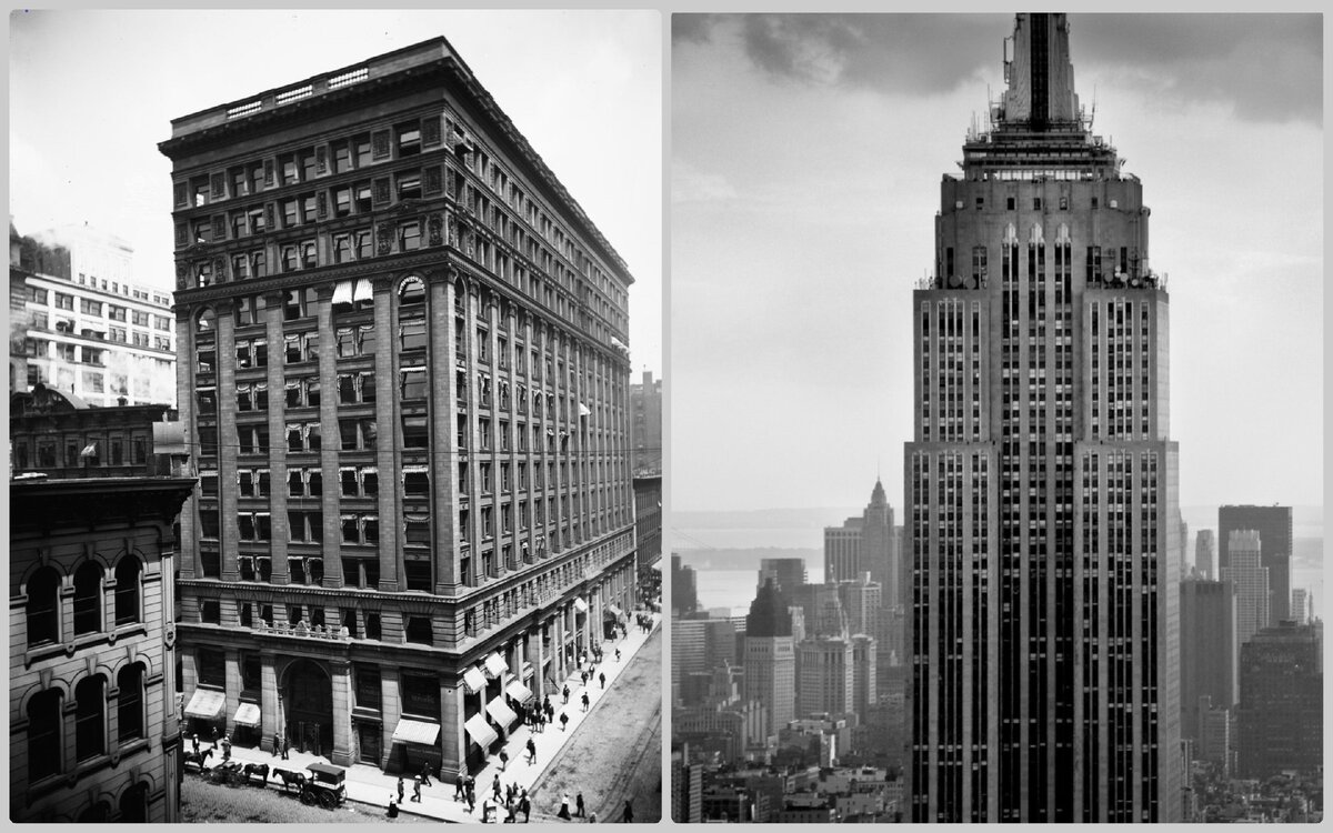 Home Insurance Building                                                    Empire State Building