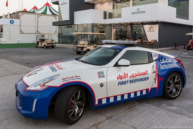 Вот так выглядит в прямом смысле скорая помощь: Nissan 370Z...