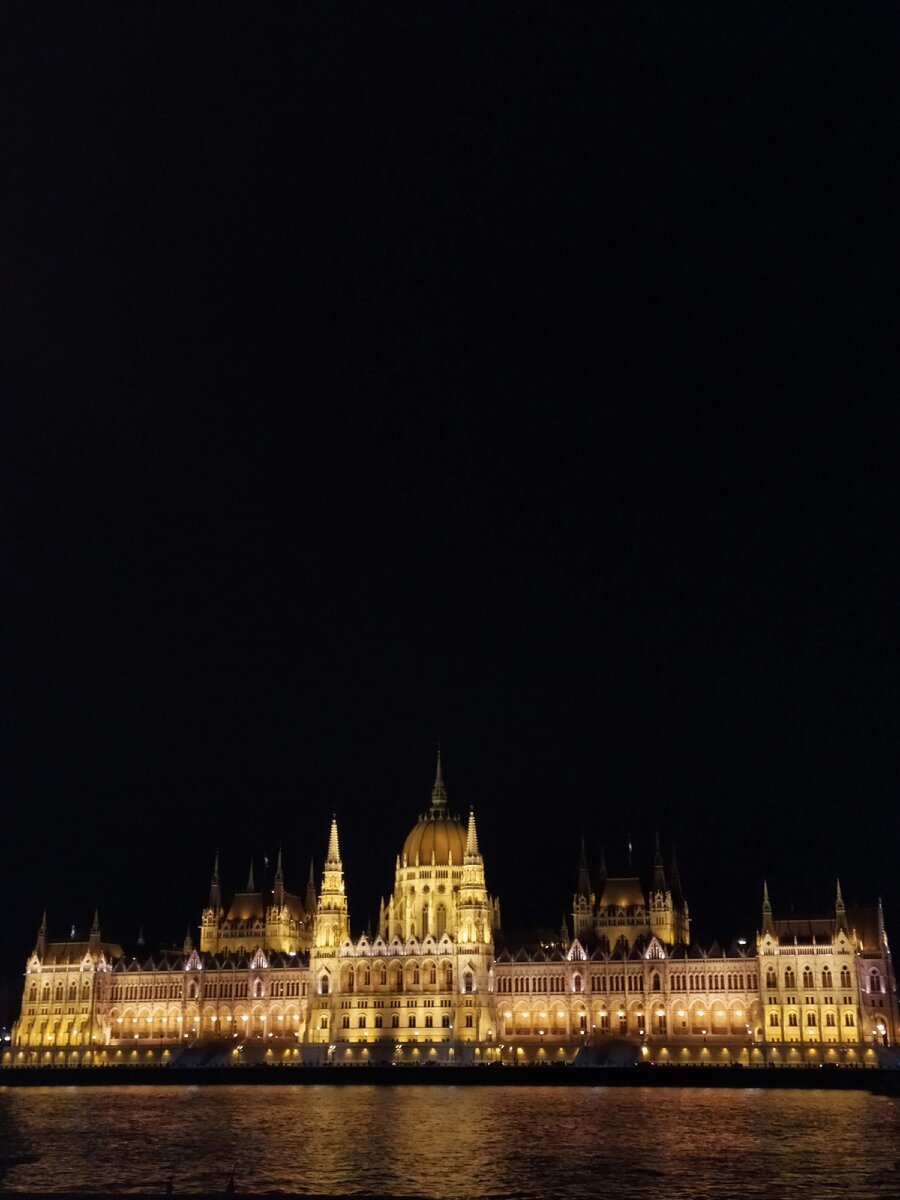 Ночной вид на Венгерский Парламент