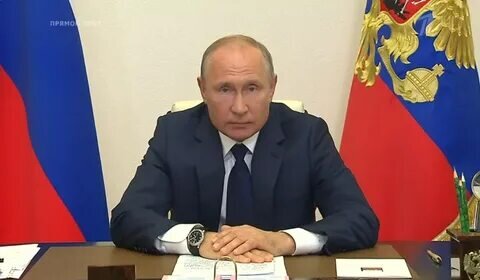 Президент России во время обращения 11 мая 2020 года. (Фото из открытых источников сети Интернет)