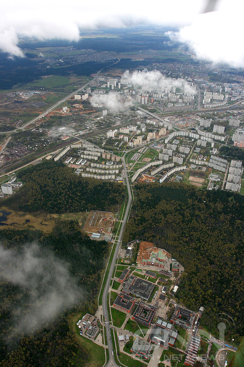 Зеленоград и его окрестности с высоты птичьего полета.