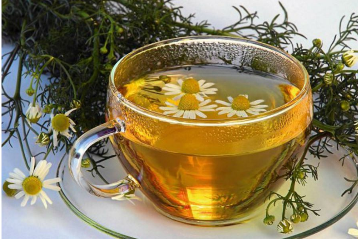 Чай с ромашкой имеет много полезных веществ.
