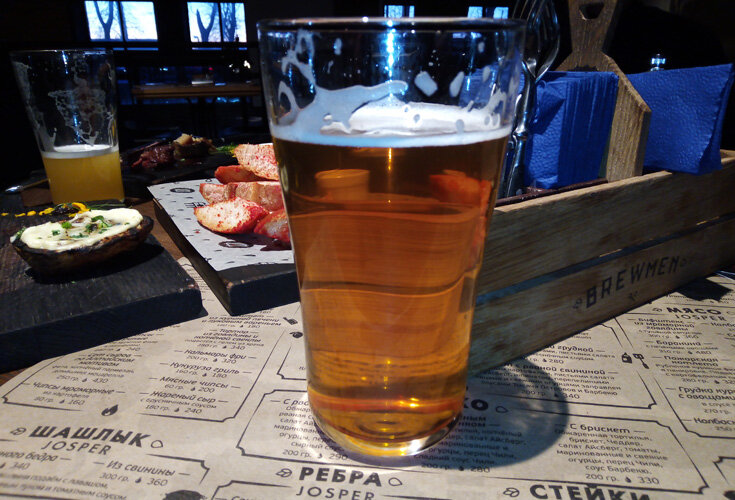 «HOPPY LIBERTY» в стакане. Фото автора