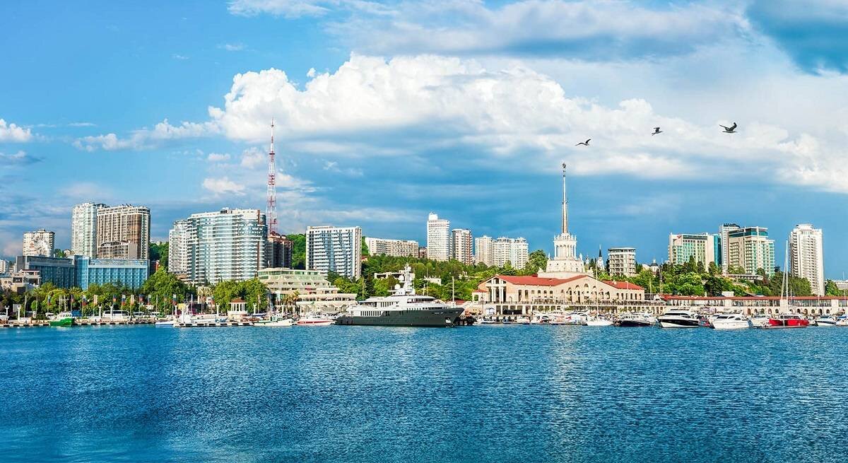 Столица 4 морей. Россия Сочи. Морпорт Сочи. Сочи панорама города. Panorama Сочи.