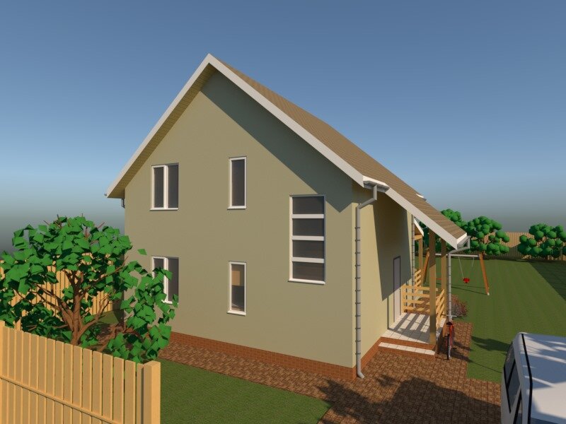 Фасадная часть дома