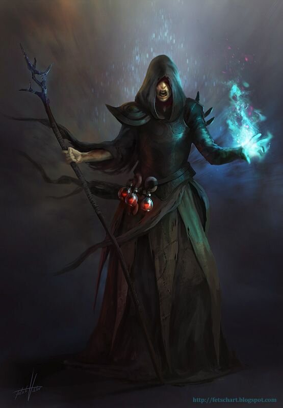 Dark Mage (Water Wizard) by Fetsch