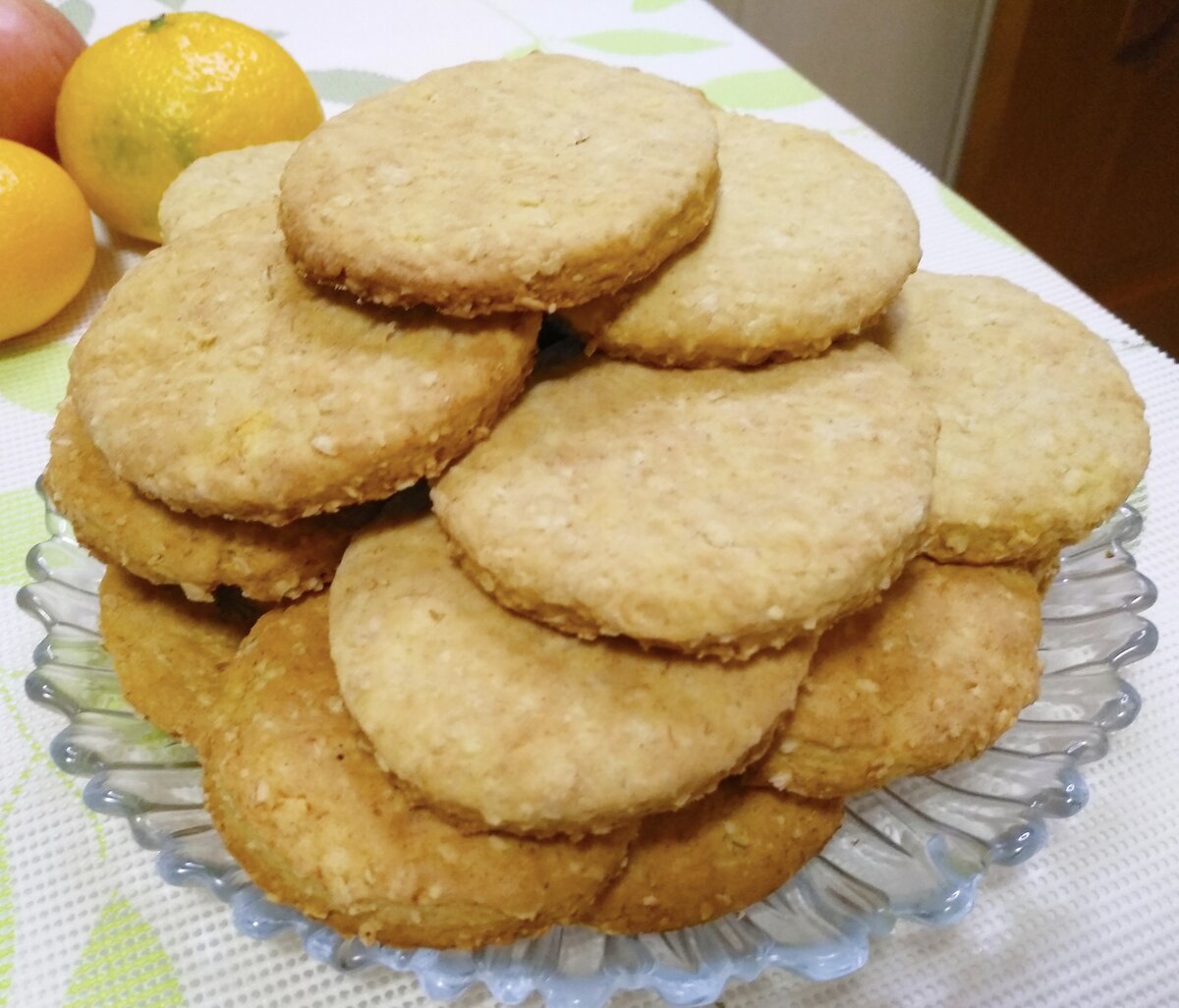 Овсяное печенье с тыквенным пюре рецепт