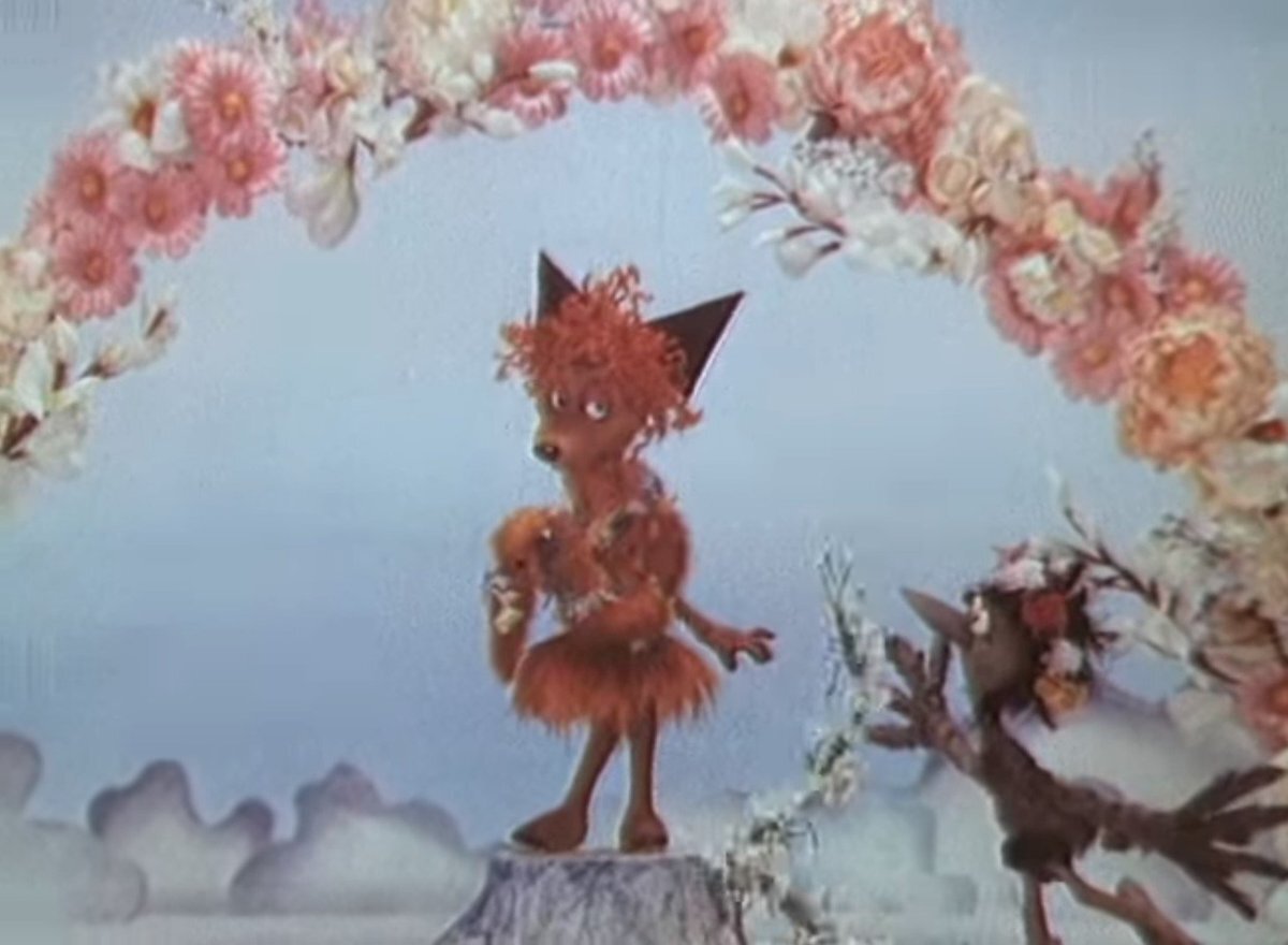 Кадр из мультфильма "Влюбчивая ворона"