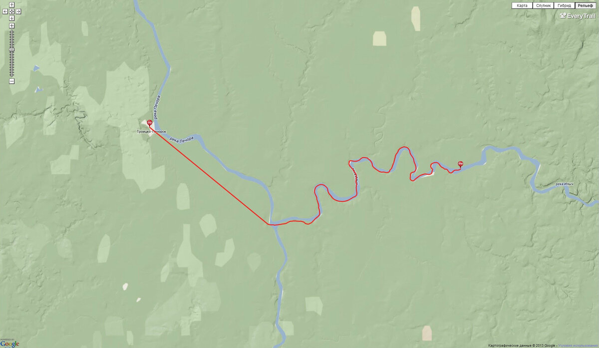 Троицко печорск карта