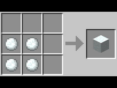 крафт снежного блока