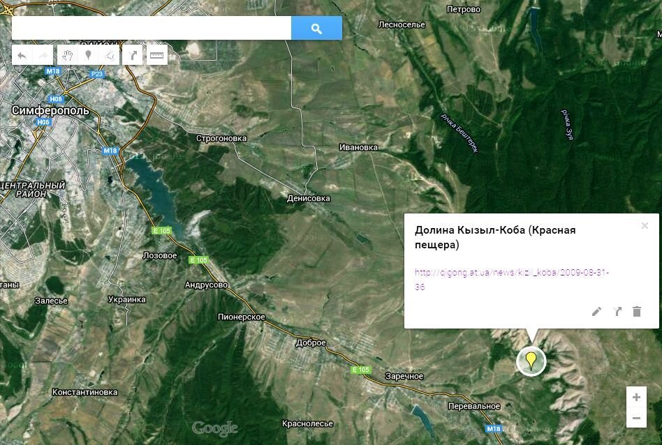 Карта местности