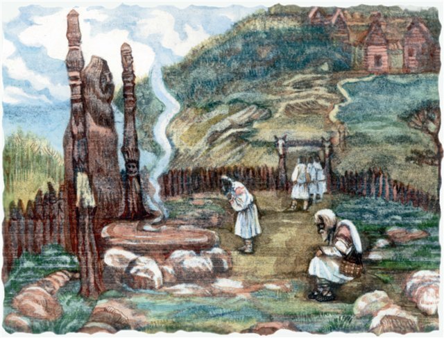 Славянское капище; источник: Гугл Картинки