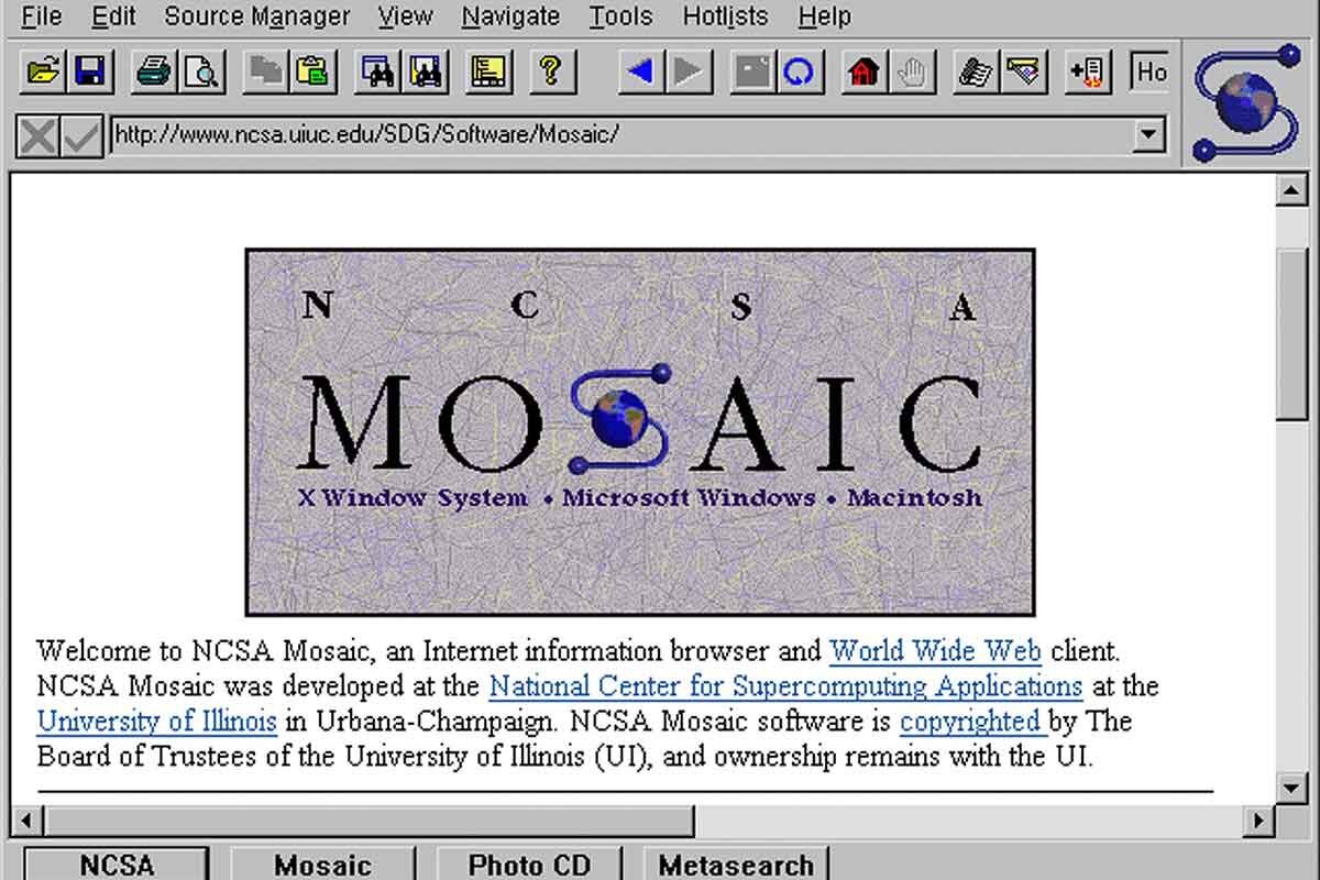 Браузер Mosaic стал первым показывать картинки на страницах
