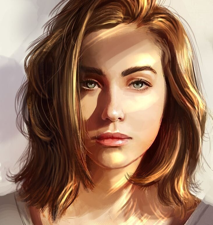 Современный цифровой портрет. Фото с сайта Pinterest.