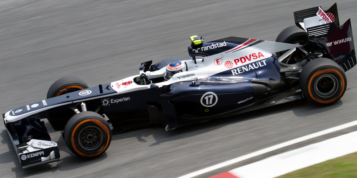 Вальтери Боттас за рулём Williams-Renault. 2013 год