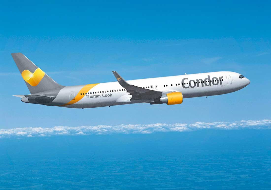 "Condor Airlines крупнейший чартерный перевозчик Германии". Изображение взято из открытых источников Internet