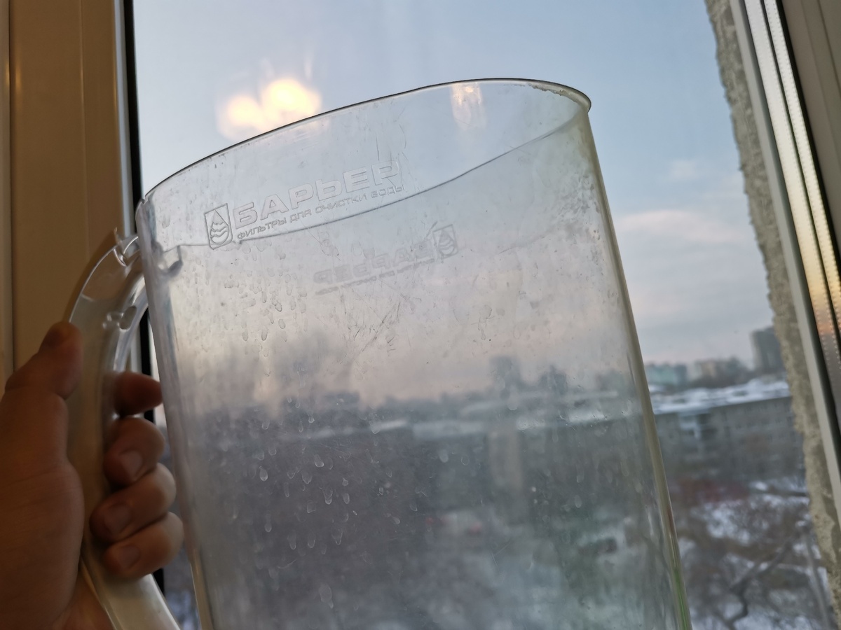 Листайте галерею. Тут фото фильтра, где чистая вода была.