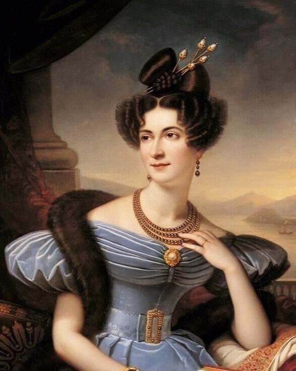 Шарль Буланже де Буафремон. Портрет графини Эмилии Соммарив Сейер, 1833 год.