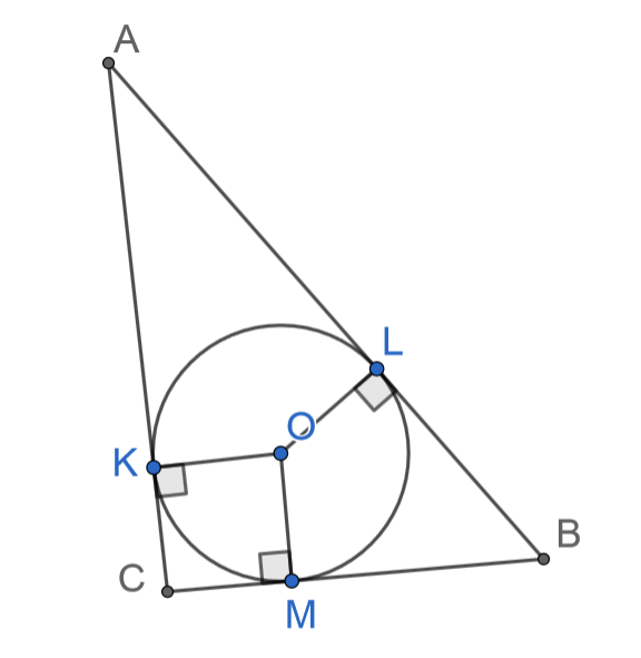точки касания вписанной окружности в треугольник. центр вписанной окружности треугольника. центр вневписанной окружности треугольника. вписанная окружность в треугольник задачи. расстояние от вершины до точки касания.