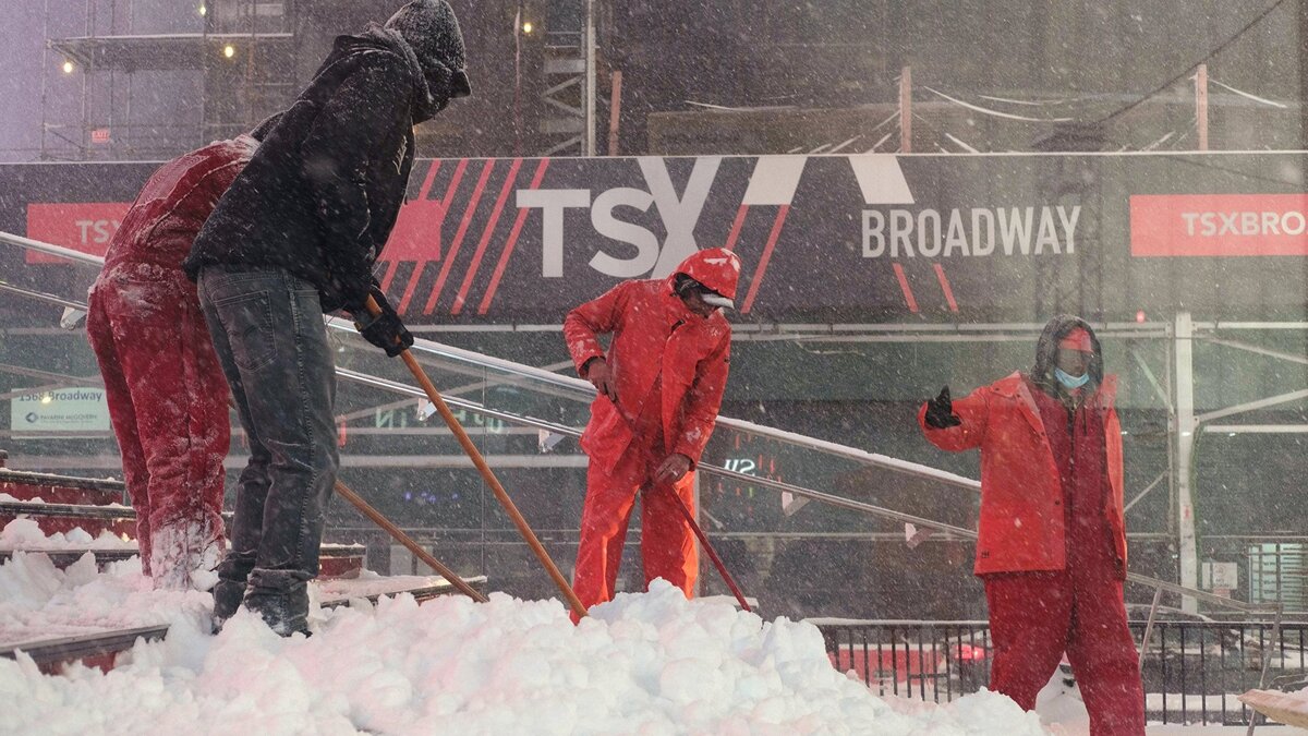    Снегопад в Нью-Йорке© РИА Новости . Юки Ивамура