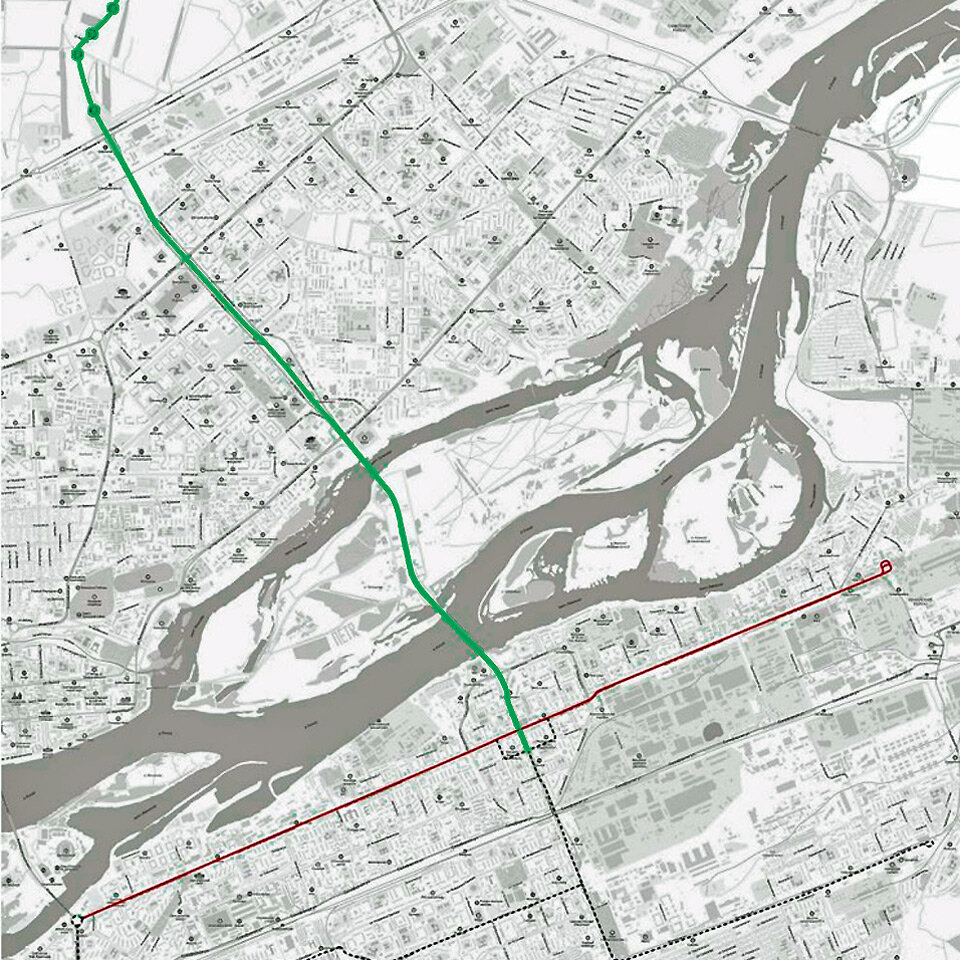  Схема будущих трамвайных линий Красноярска по соглашению (нажмите, чтобы увеличить)  📷
