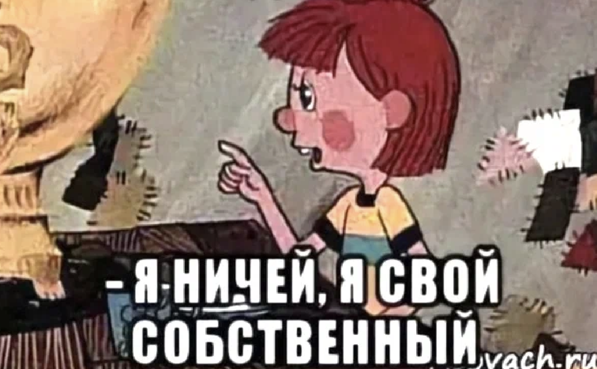 Я свой собственный. Дядя Федор свой собственный. Кот Матроскин я свой собственный. Я сам по себе мальчик свой собственный.