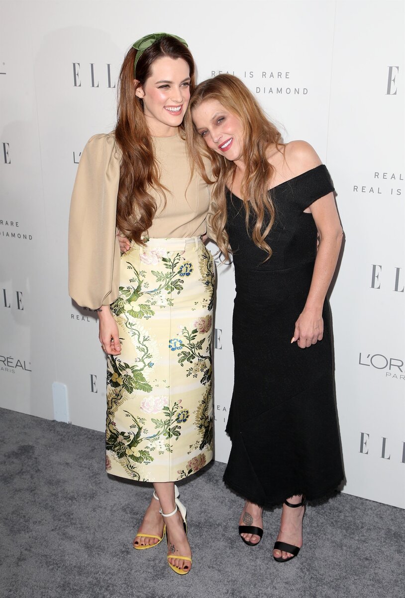    Лиза Мари Пресли с дочерью Райли Кио