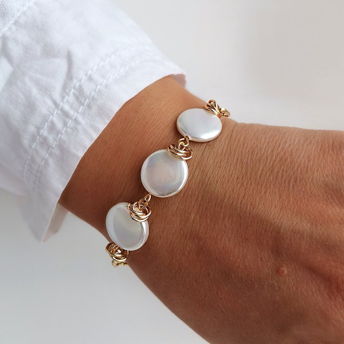 Браслет женский из жемчуга, дизайн LARA.FA jewelry