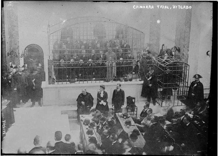 Судебный процесс над членами каморры в Витербо, 1900 г