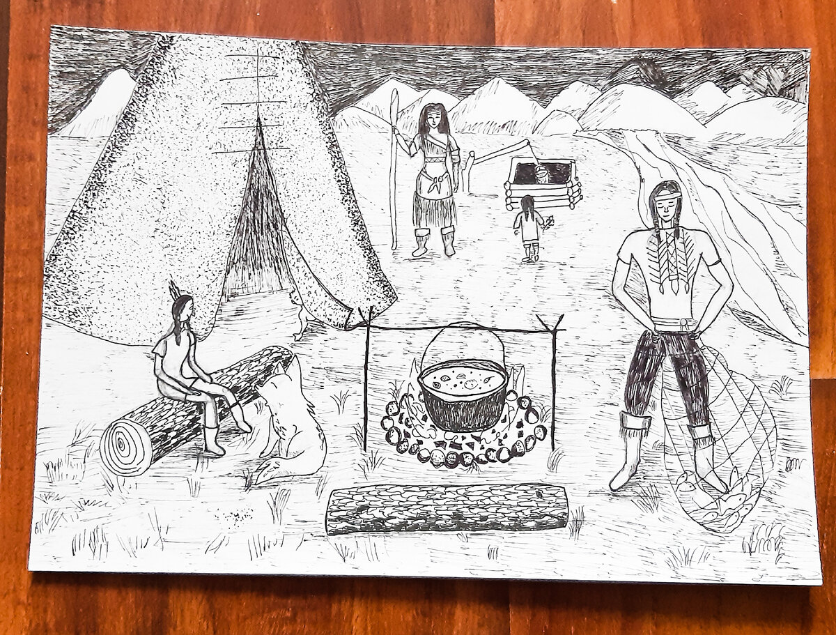 Черная гелевая ручка