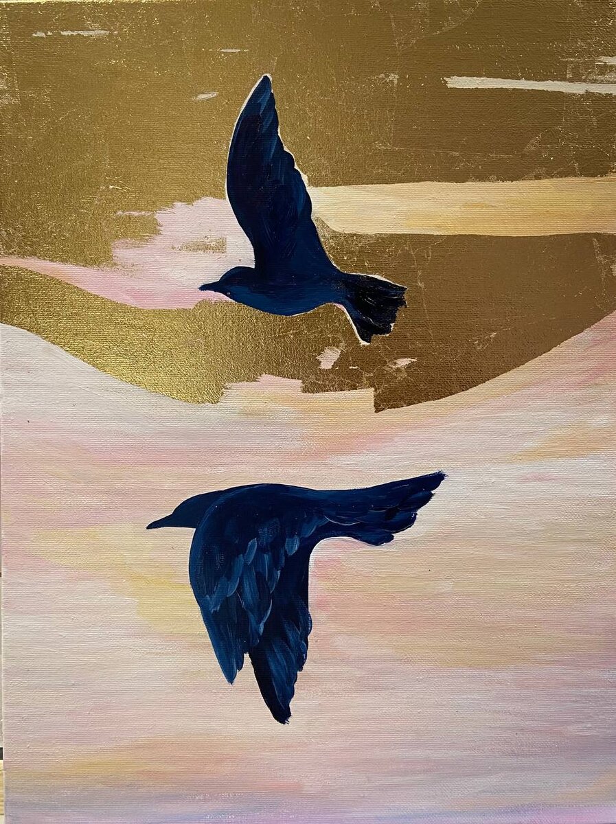 Работа гостя нашего мастер-класса интерьерная картина