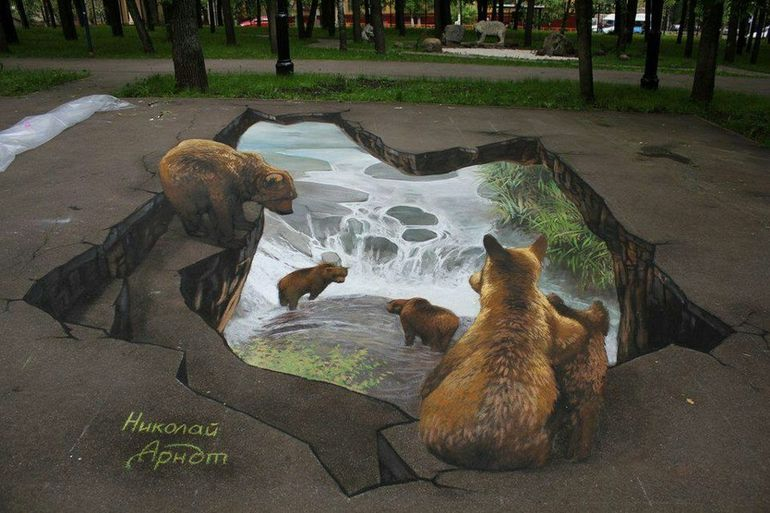 Николай Арндт. Медведи у водопоя