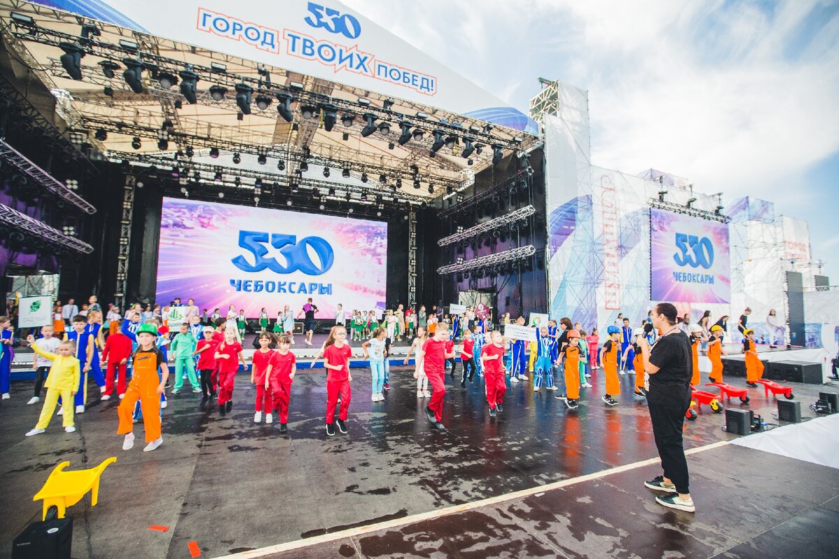 Репетиции к празднованию 550-летия г.Чебоксары. Август 2019 г.