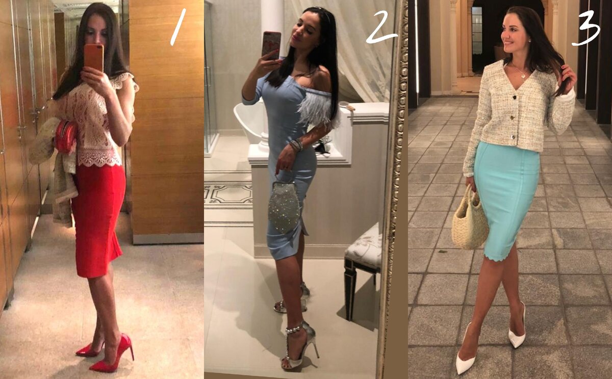 комплект 3 бледноват для Анны, обычный черный клатч смотрелся бы круче