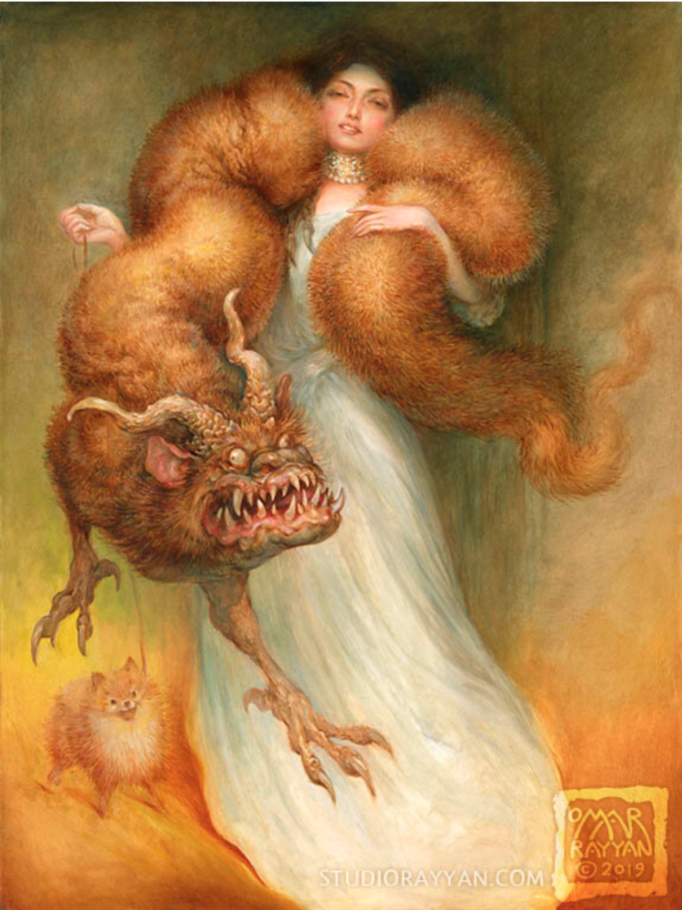 два существа. два существа. фэнтези животные. цифровой художник ken barthelmey. фурри дракон.