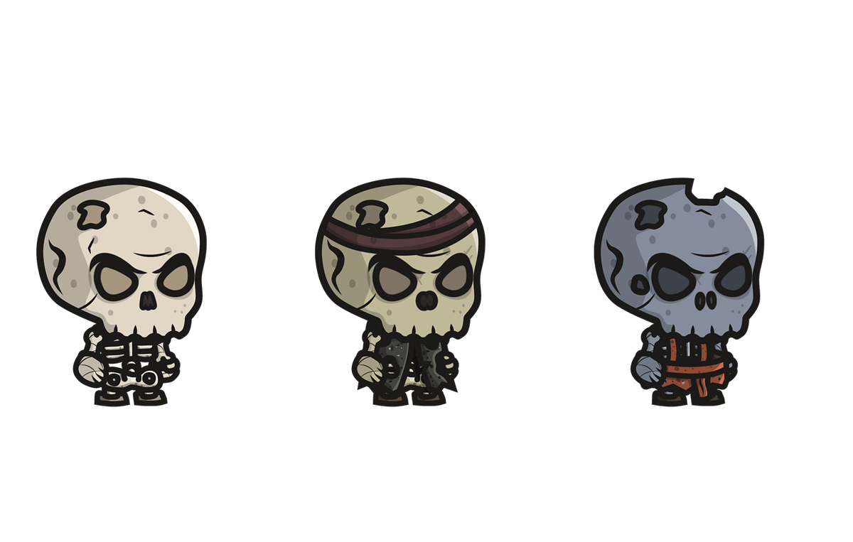 Варианты скелетов  (обычный, редкий, эпичный)