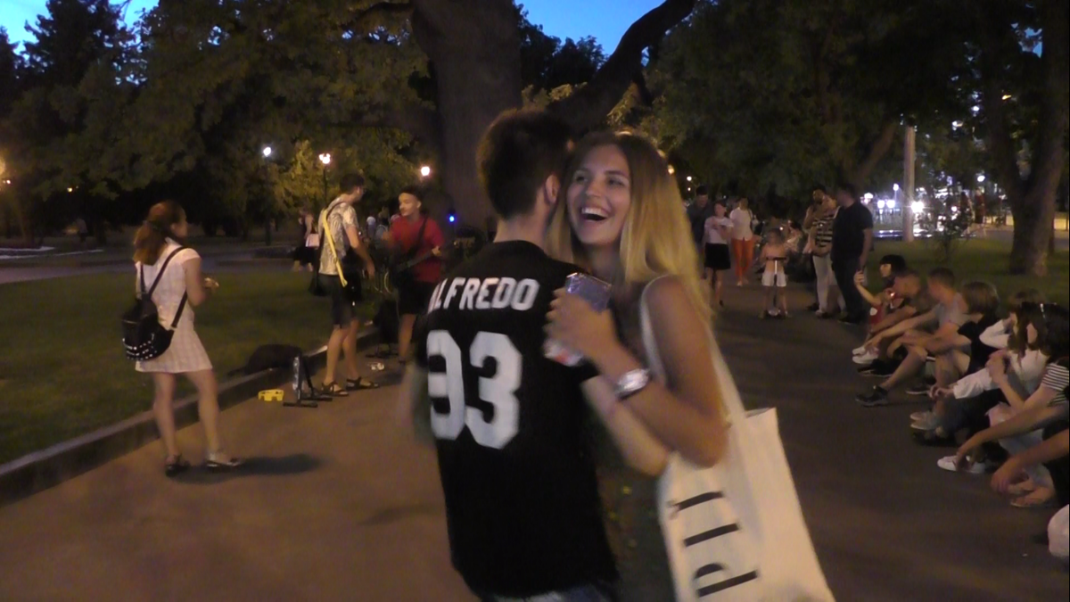  Просто я  и довольная девушка:)