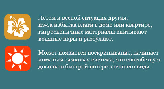 Летом у ламината тоже есть проблемы