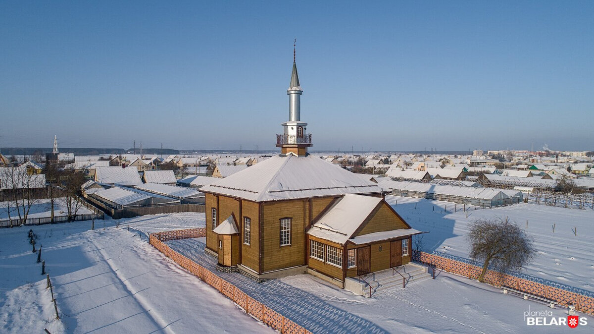 Мечеть в городке Ивье. Гродненская область. Фото: Planeta Belarus.