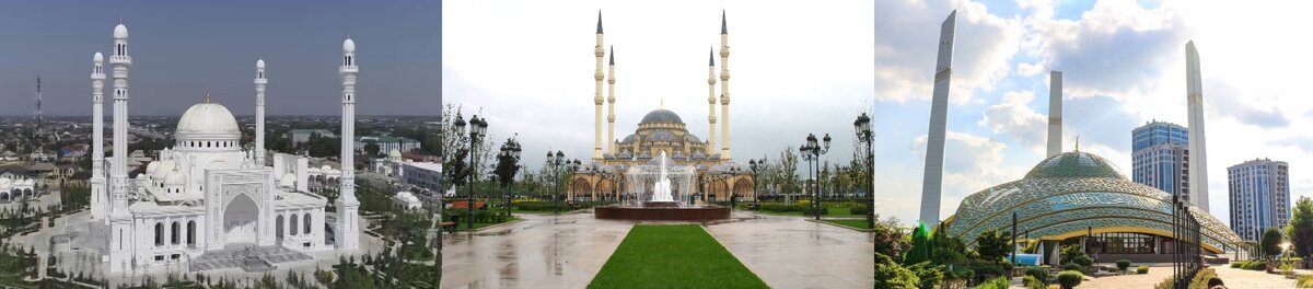 Мечети Шали, Грозный, Аргун