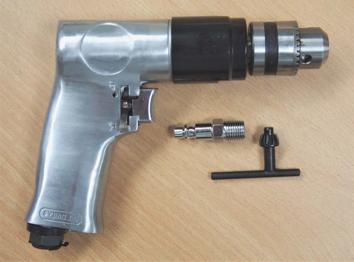 ручная пневматическая дрель с пистолетной рукоятью
